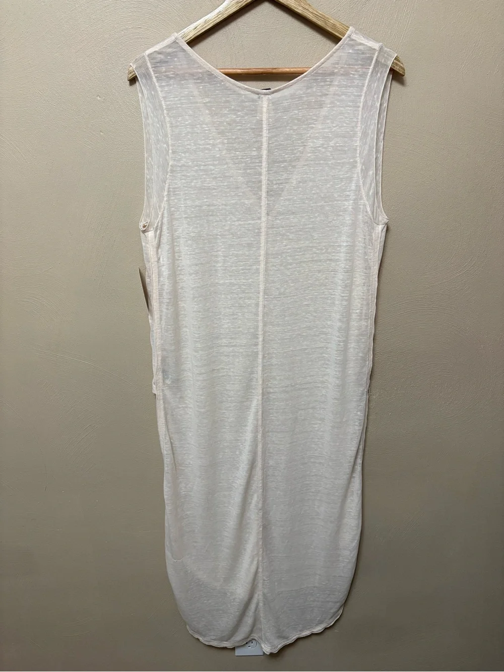Free People We the Free Daydreamer Side Slit Tunic Nude Size Large NWT New